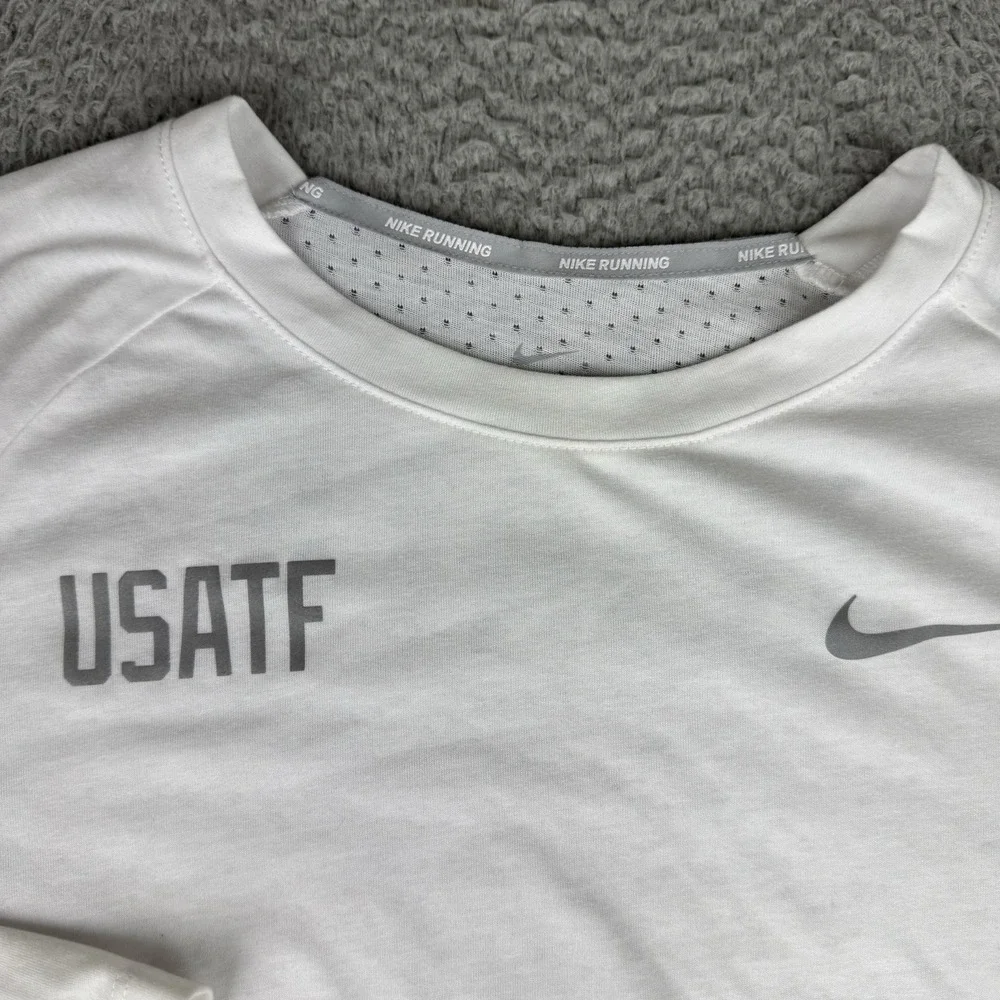 Nike Dri Fit Breathe Tailwind Running‎ Shirt Long Sleeve Usatf Womens Medium M